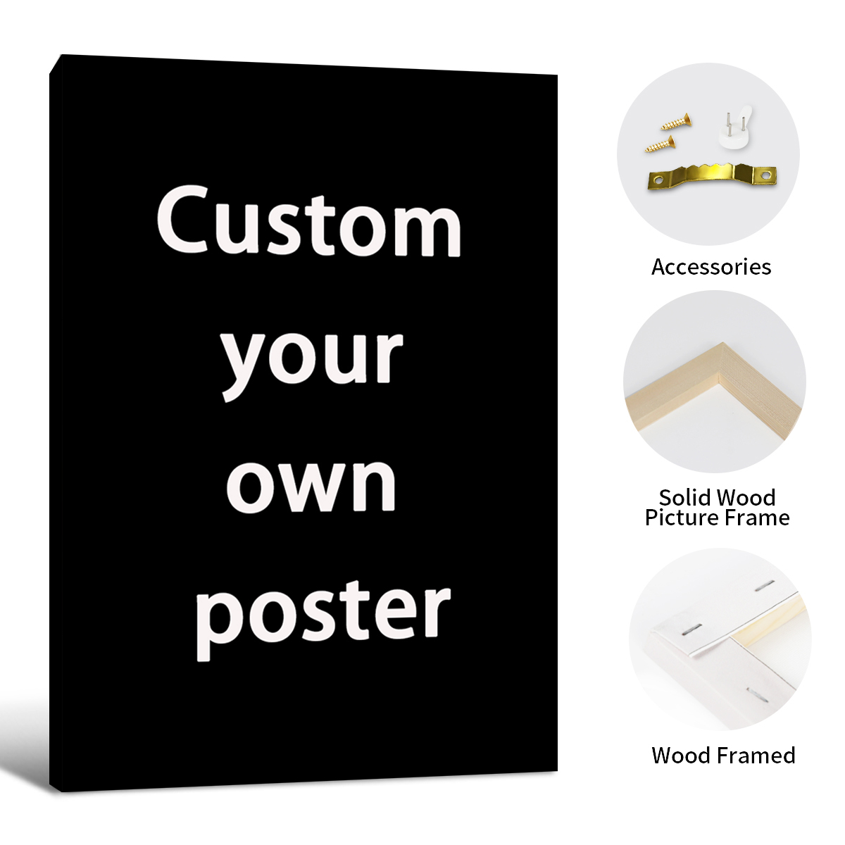 Photograph Lyrics - Custom posters framed wall art customized