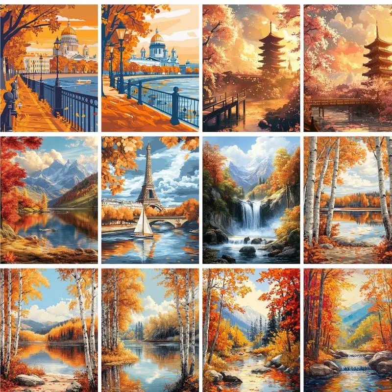 Photography Kit - 40x50cm Painting By Numbers On Canvas