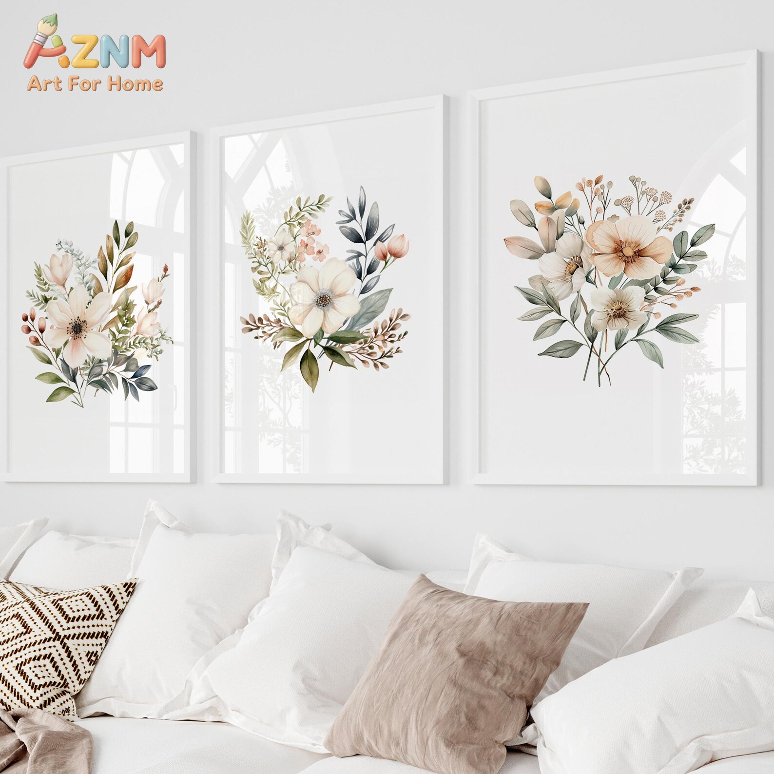 Photography Kit - Set of 3 Wildflowers |Vintage Botanical