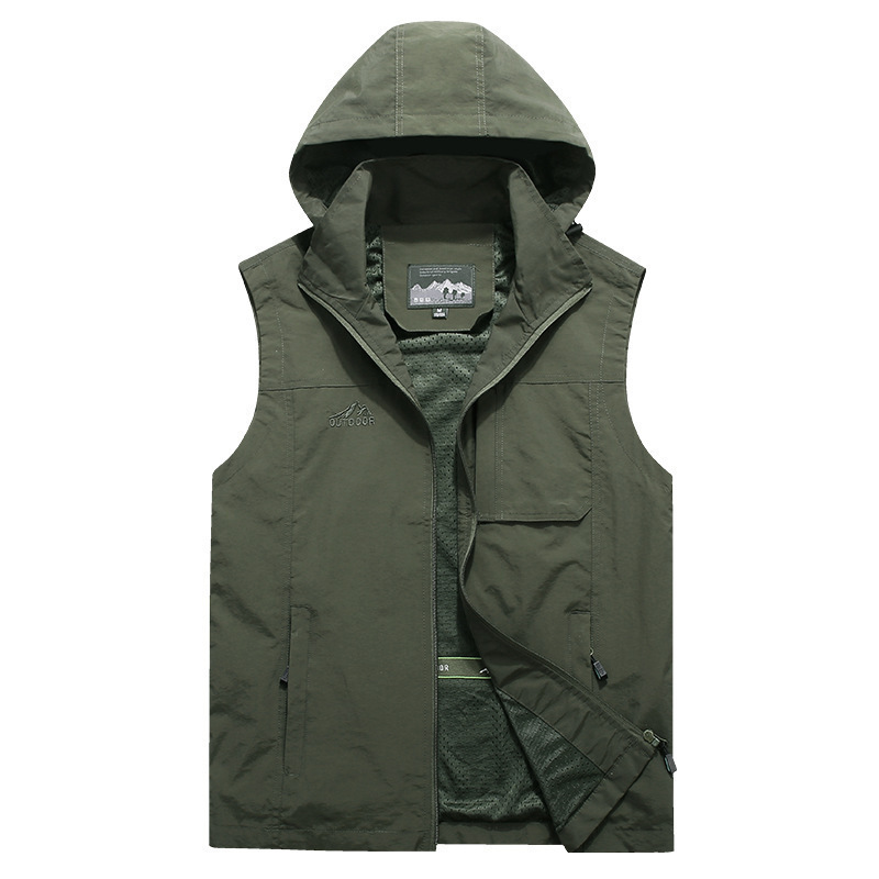 Photography Jacket - Men Outdoor Hooded Detachable Cargo Vests