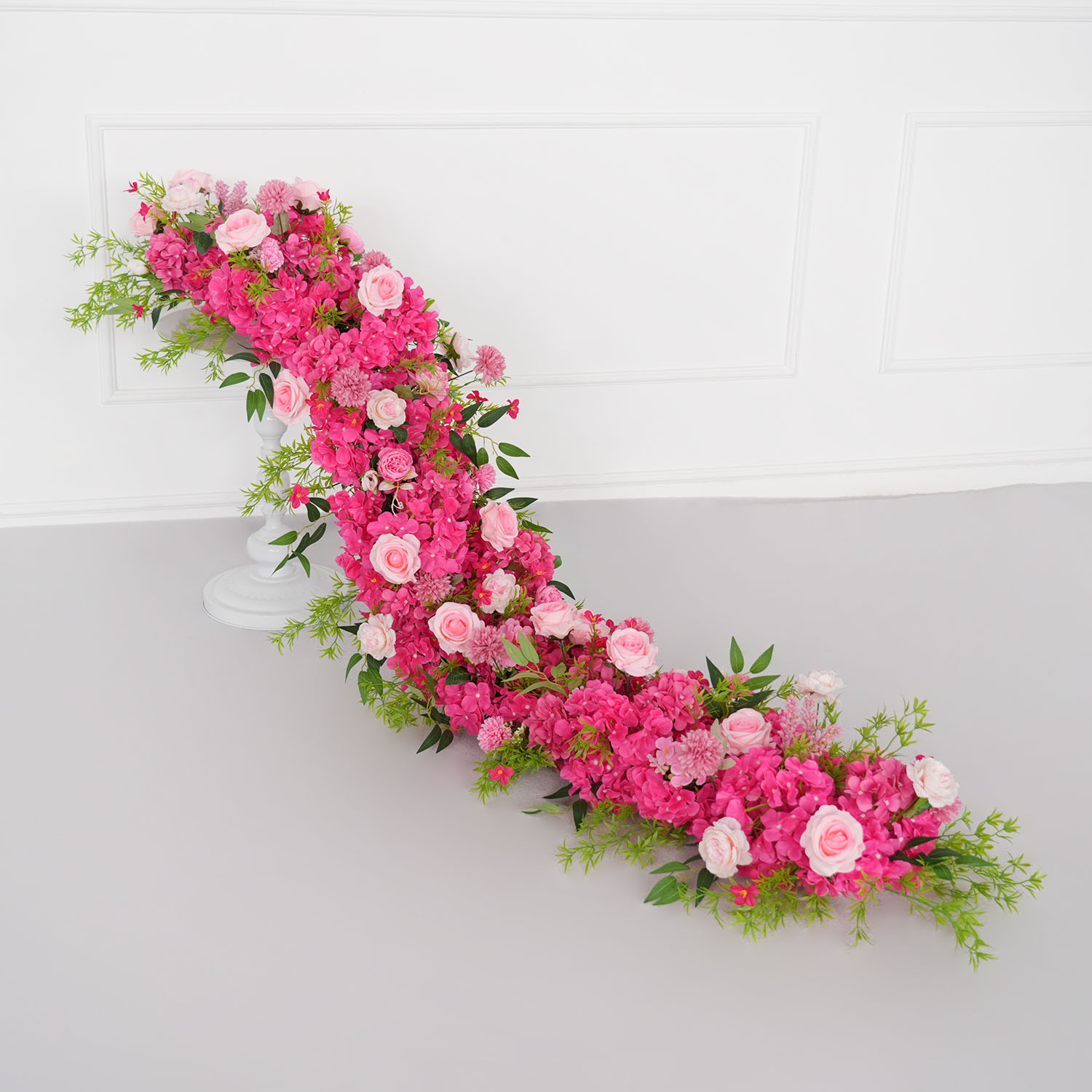 Photography Graduation - Uflower 1m/2m Pink Rose Hydrangea Flower