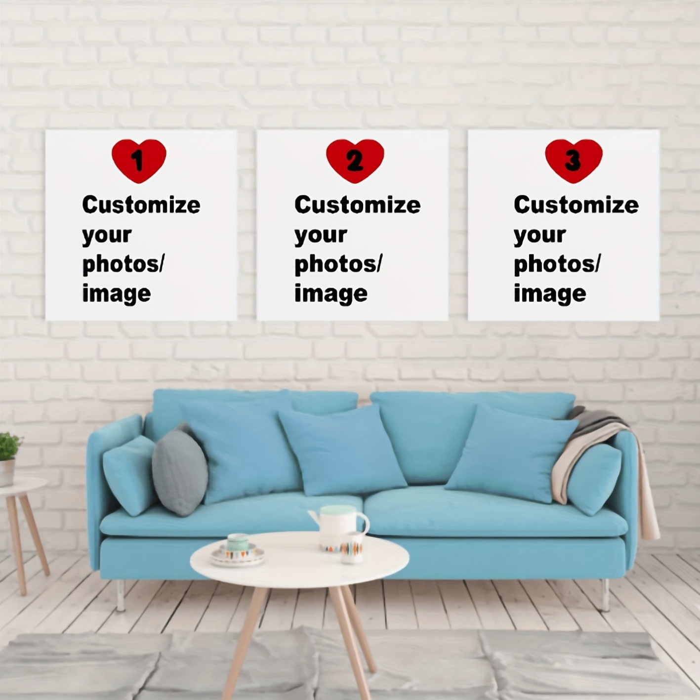 Photography Kit - 3pcs/set Custom Square Canvas Poster Personalized