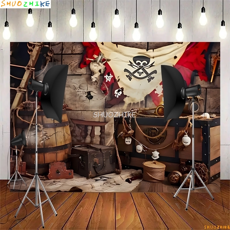 Retro Pirate Treasure Map Back - Photography Mapped recension och pris