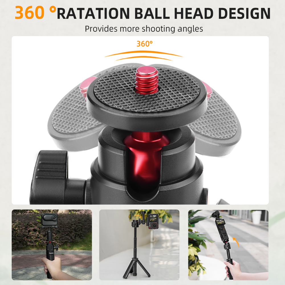 Flymile Extension Pole Tripod  - Photography Grip Insta360 X5 recension och pris