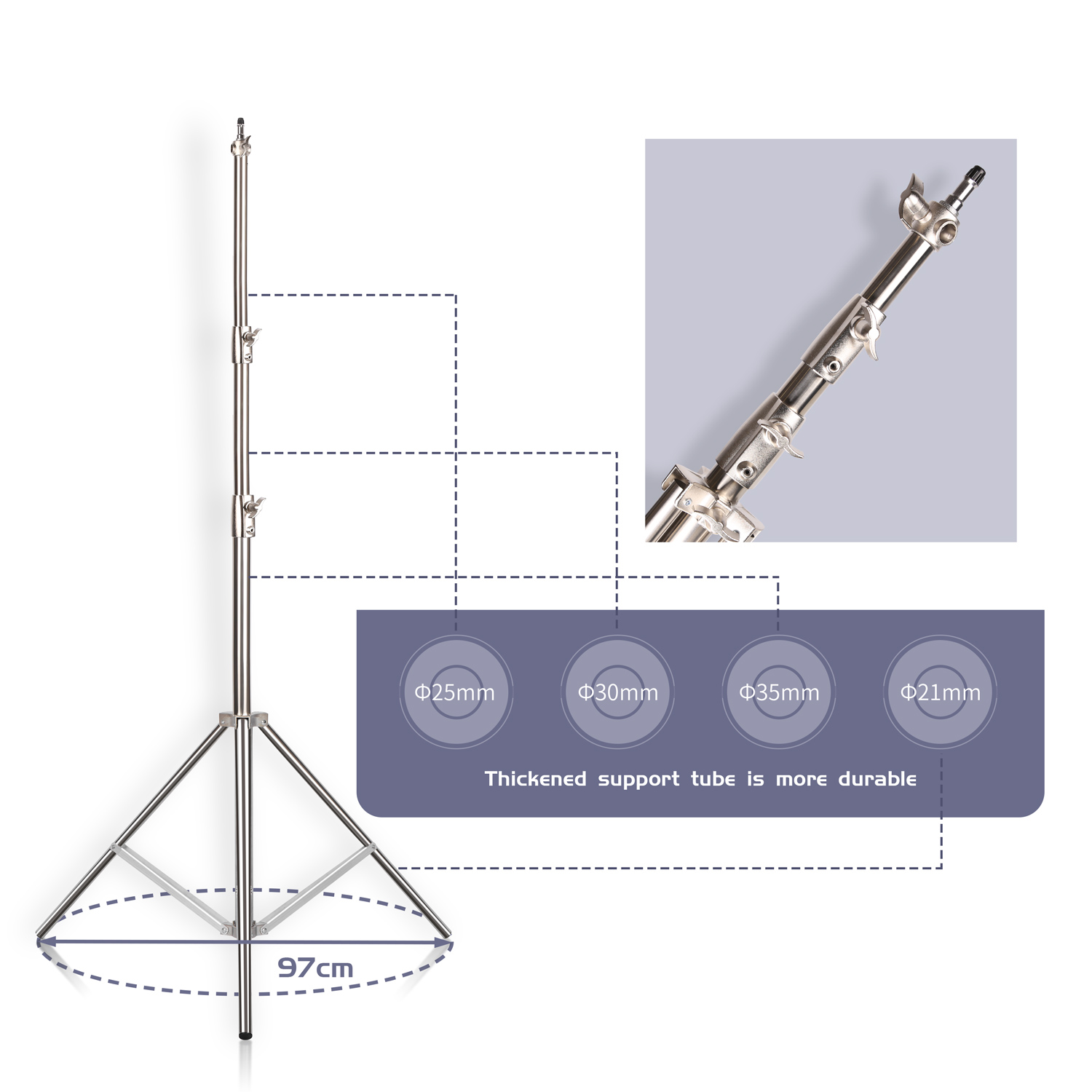 SH 2.8M Stainless Steel Light  - Photography Kit Pro recension och pris