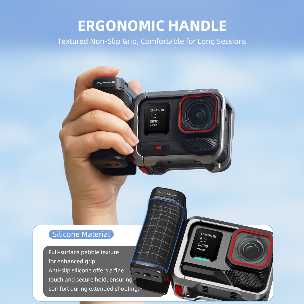 Flymile Camera Grip Wiht Bluet - Photography Grip Insta360 X5 recension och pris
