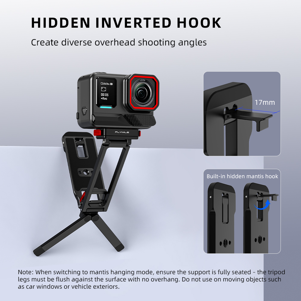 Flymile Metal Tripod Quick-rel - Photography Grip Insta360 X5 recension och pris