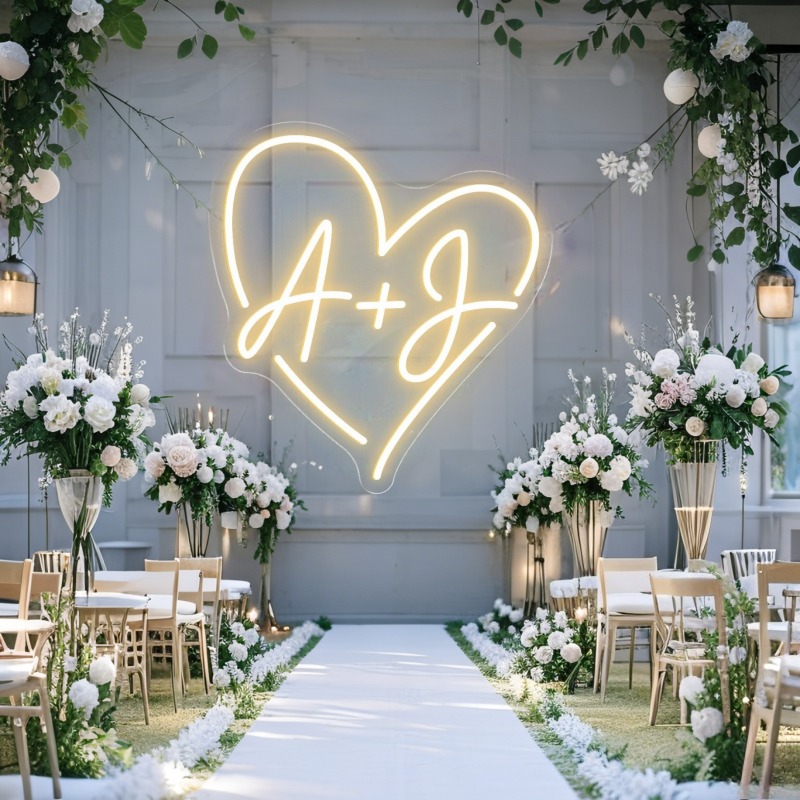 Custom Initials Heart LED Neon - Photography Graduation recension och pris