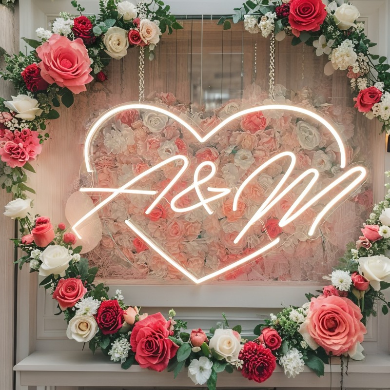 Custom Initials Heart LED Neon - Photography Graduation recension och pris
