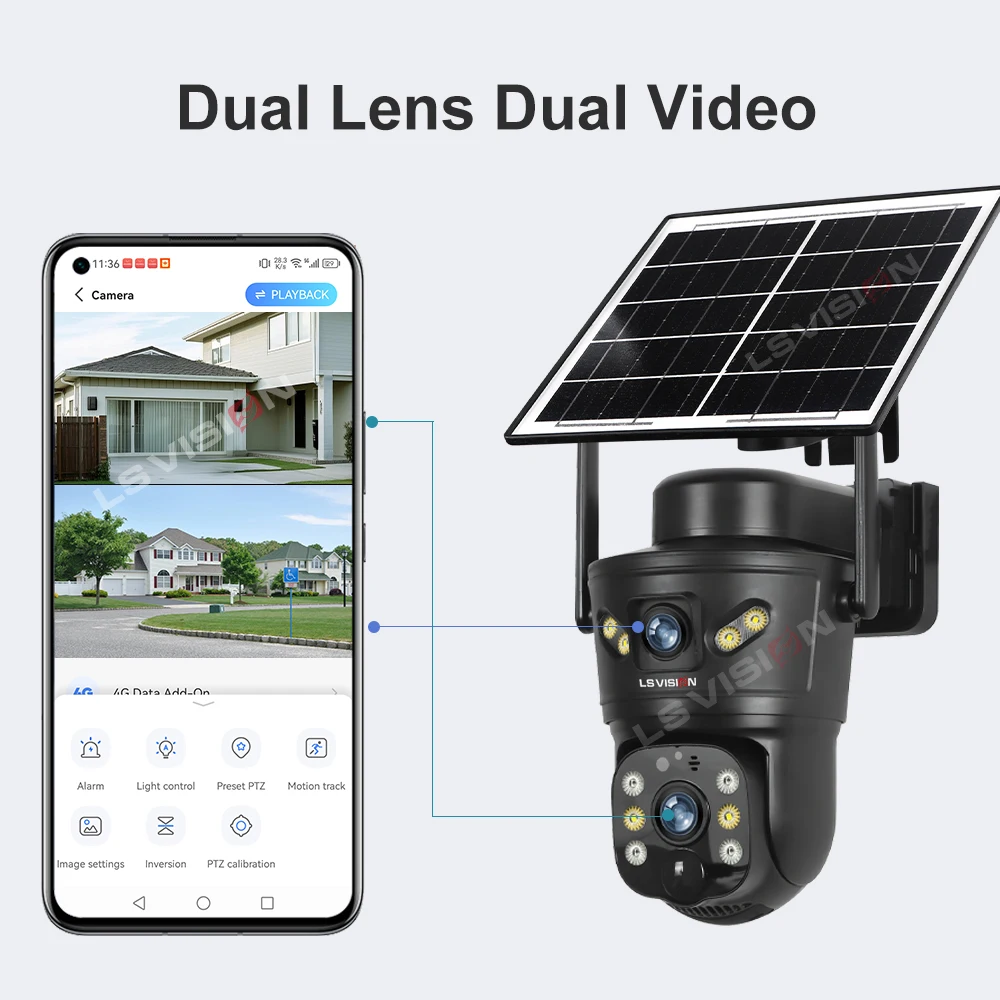 LS VISION 8MP 4G Solar Camera  - Photography Zooming recension och pris
