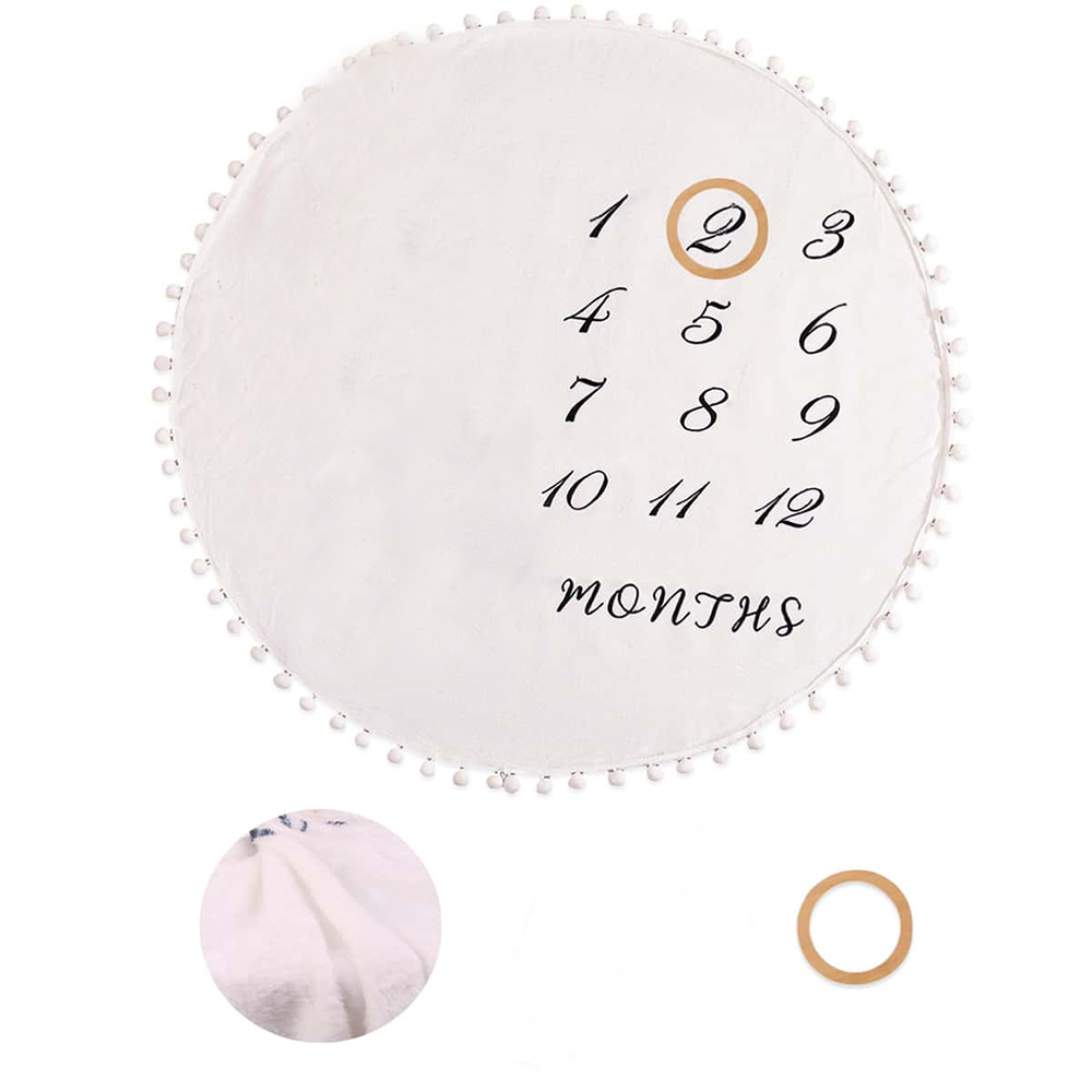 Flannel Month Milestone Blanke - Photography Newborn recension och pris
