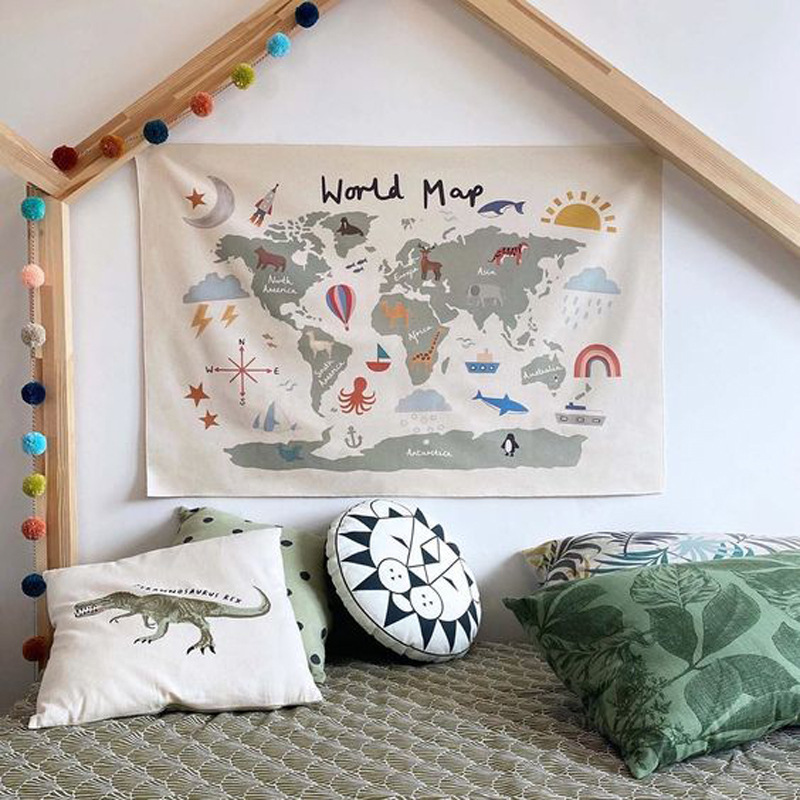 Nordic Wall Decor Kids Room Wo - Photography Mapped recension och pris