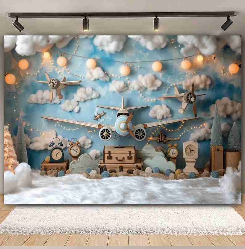 Baby Shower Hot Air Balloon Ai - Photography Mapped recension och pris