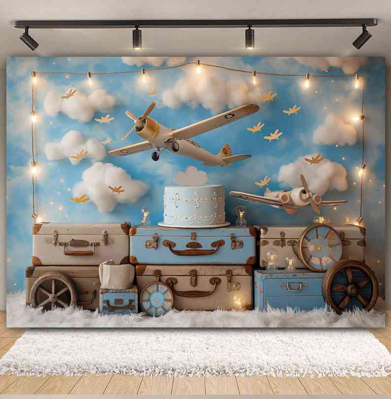 Baby Shower Hot Air Balloon Ai - Photography Mapped recension och pris