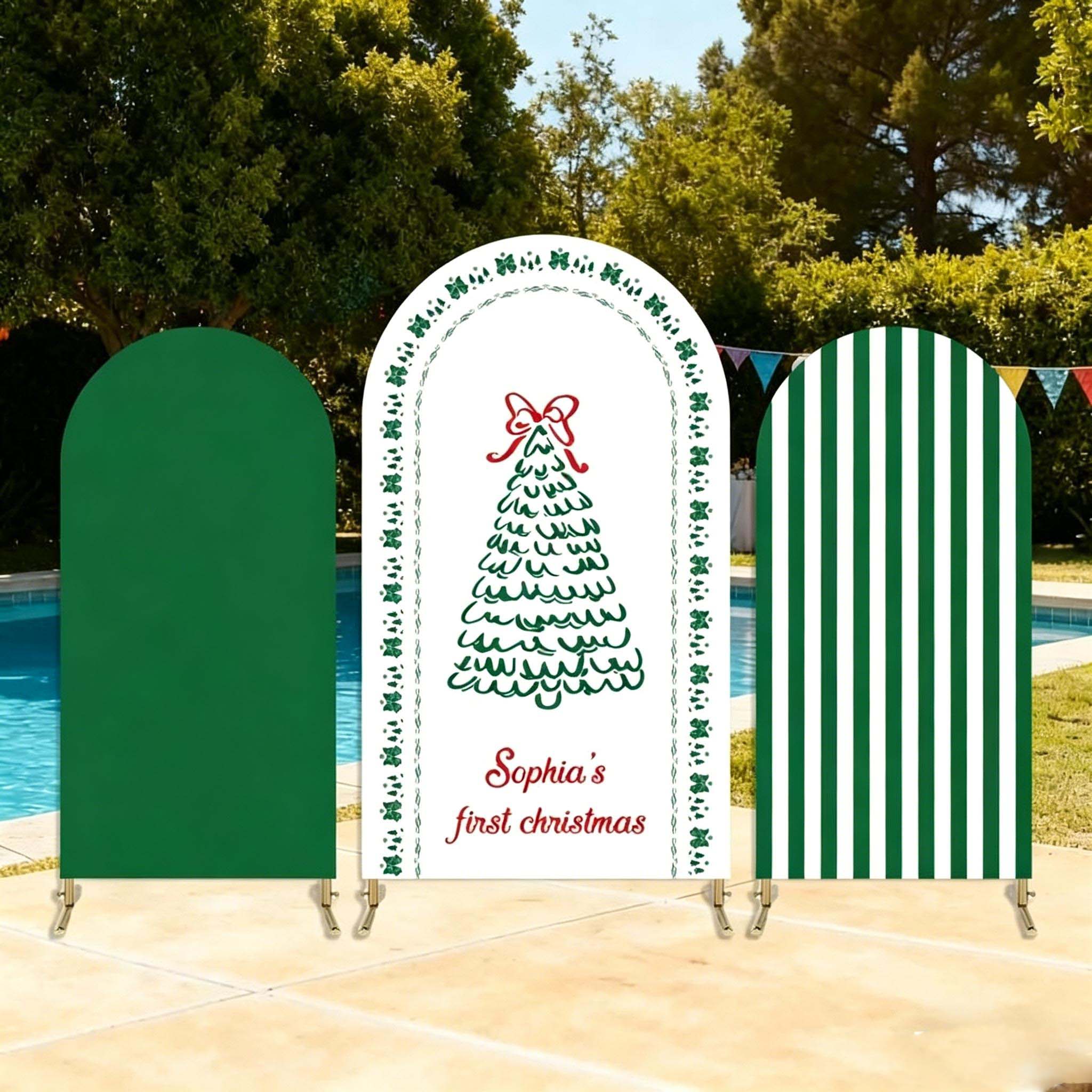 Custom 2-Side Christmas Arch B - Photography Names recension och pris