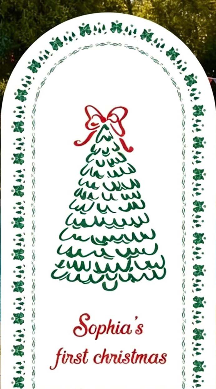 Custom 2-Side Christmas Arch B - Photography Names recension och pris