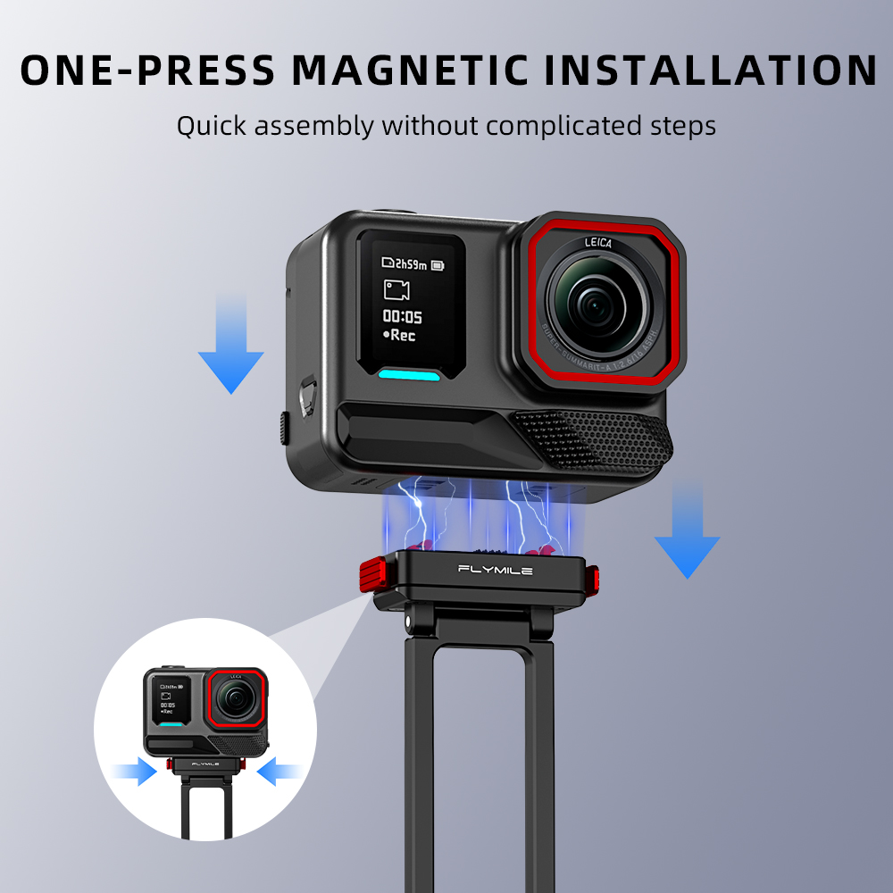 Flymile Magnetic Metal Tripod  - Photography Grip Insta360 X5 recension och pris