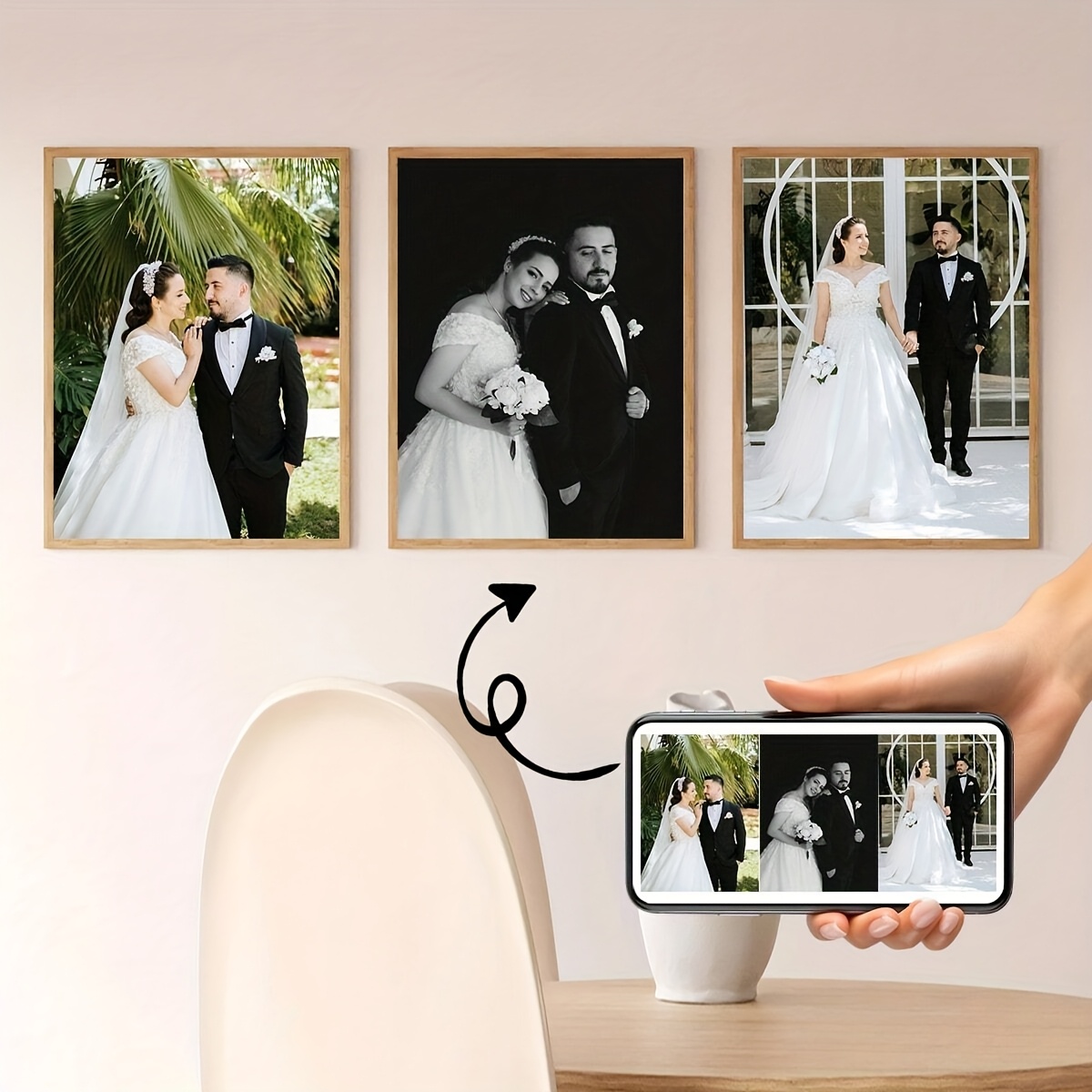 3pcs/set Custom Square Canvas  - Photography Kit recension och pris