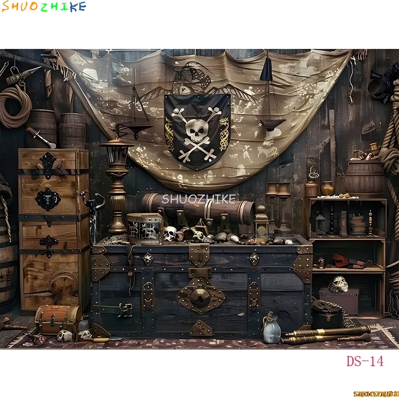Retro Pirate Treasure Map Back - Photography Mapped recension och pris