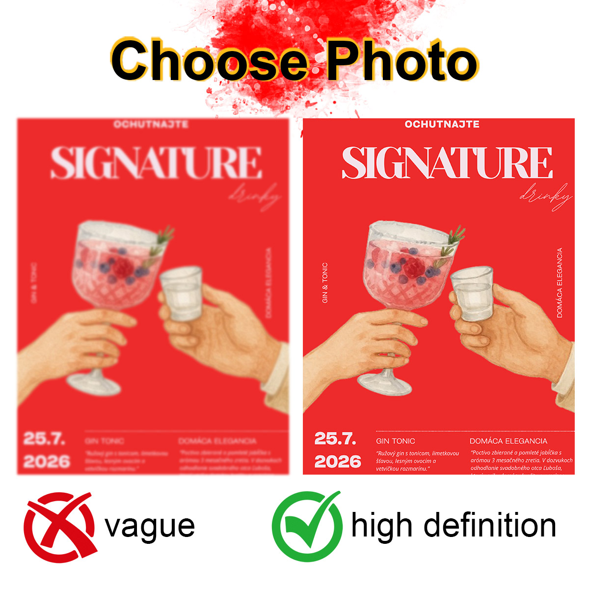 Custom Photo Advertising Poste - Photograph Lyrics recension och pris