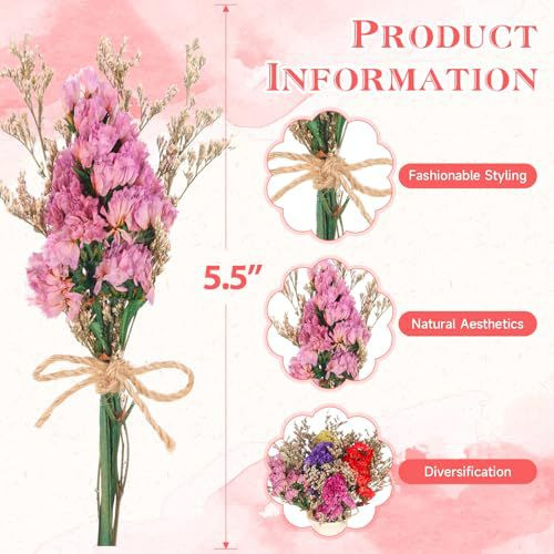 Mini Dried Flower Bouquet Natu - Photography Graduation recension och pris