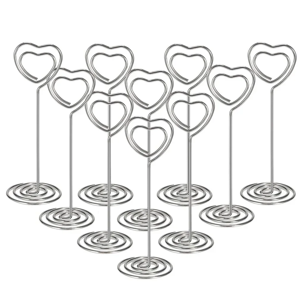 10pcs Heart Shape Table Number - Photography Names recension och pris