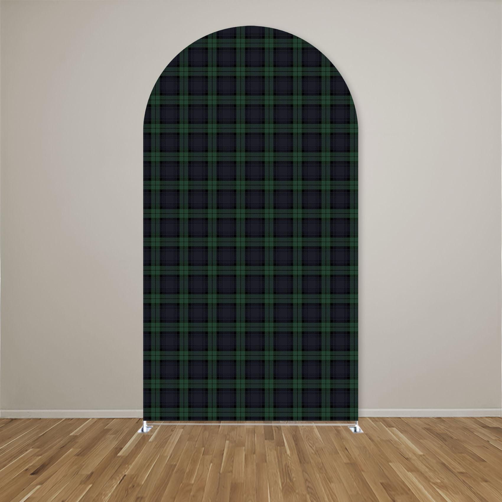 Custom Name Green Plaid Arch B - Photography Names recension och pris