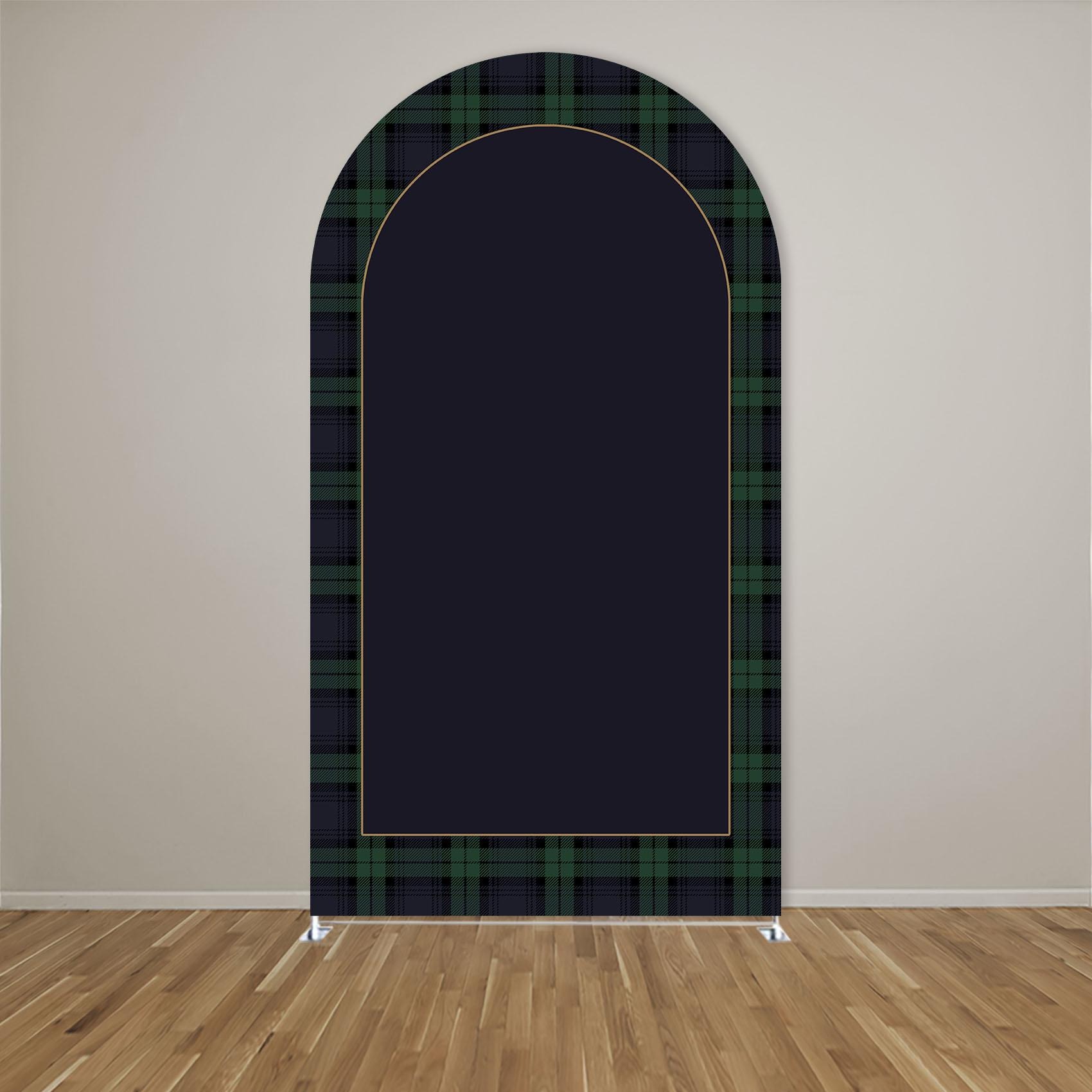 Custom Name Green Plaid Arch B - Photography Names recension och pris